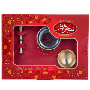 زعفران سرگل سحرخیز طرح خاتم مقدار 1 گرم