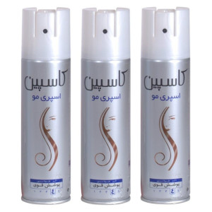 اسپری حالت دهنده مو کاسپین مدل Strong hold 4 حجم 150 میلی لیتر مجموعه ۳ عددی