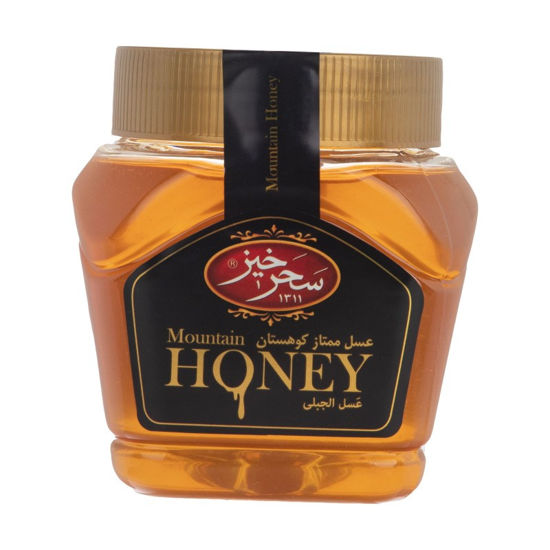 عسل کوهستان و عسل زعفرانی سحرخیز - 450 گرم مجموعه 2 عددی